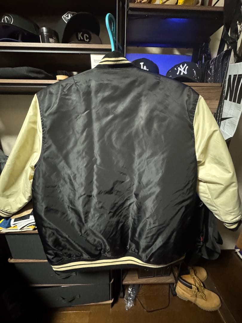 GALACTIKA JEANS スタジャン XXL 黒/ベージュ