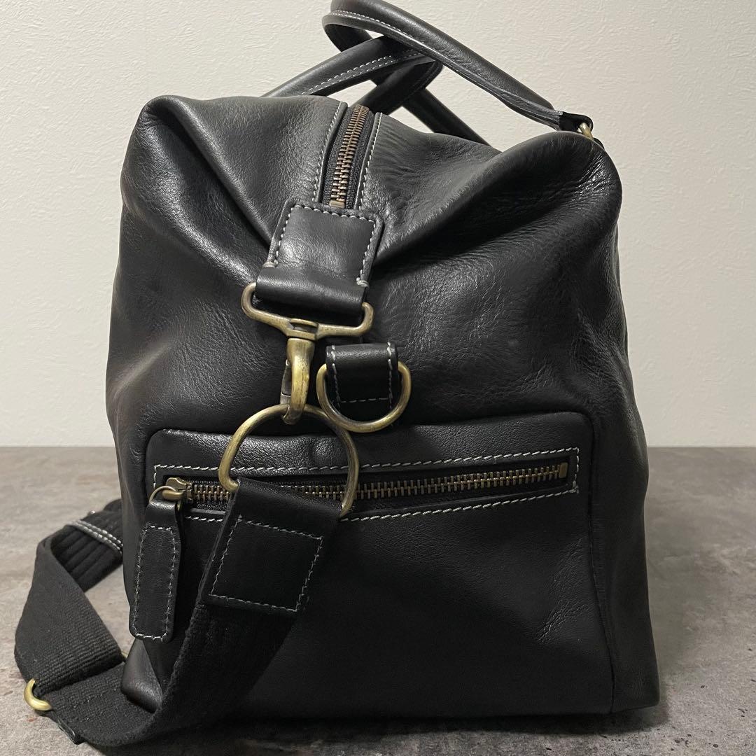 美品 土屋鞄 Plota 2way グランドボストンバッグ ショルダー 大容量黒