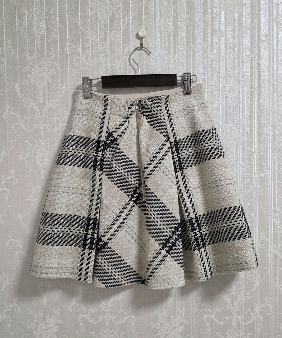 24AW ロービングチェックミニスカート snidel スナイデル