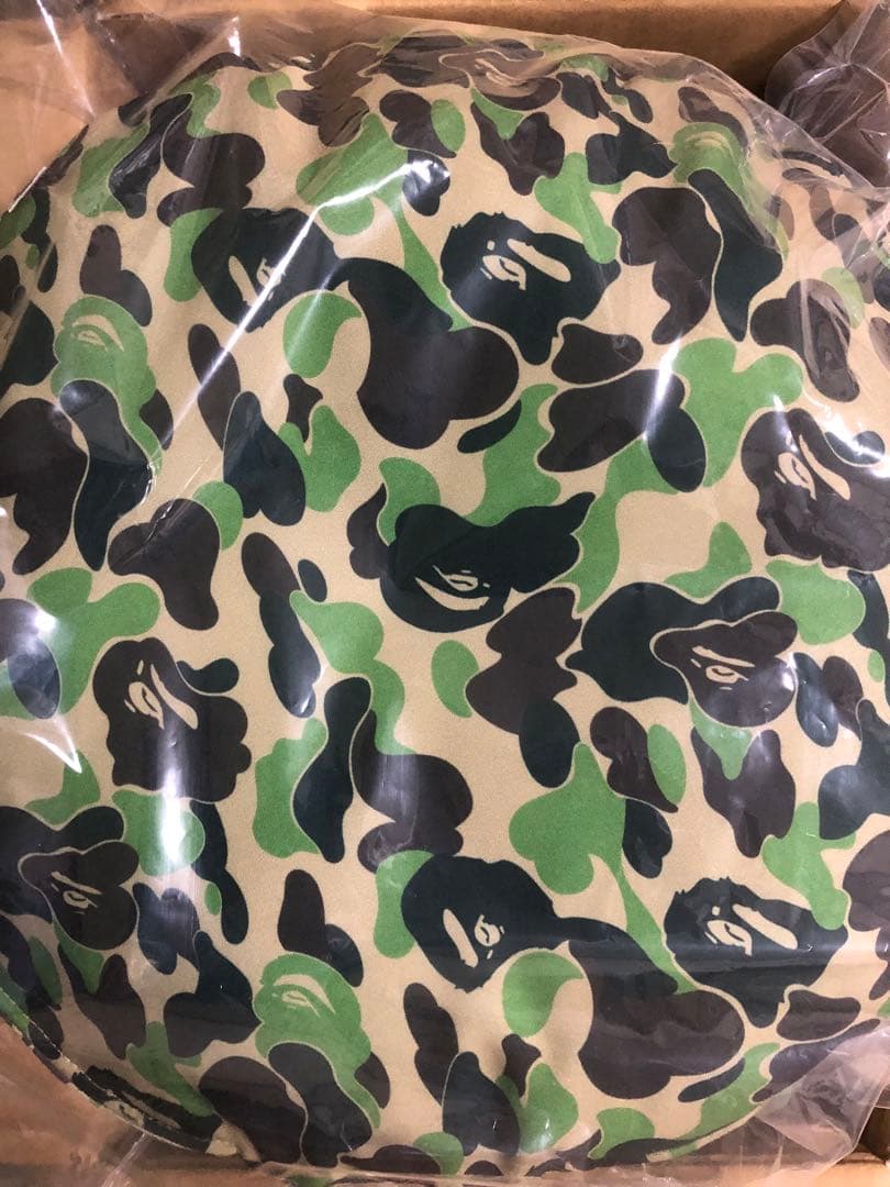 BAPE ABC CAMO CIRCLE FLUFFY BEADS クッション