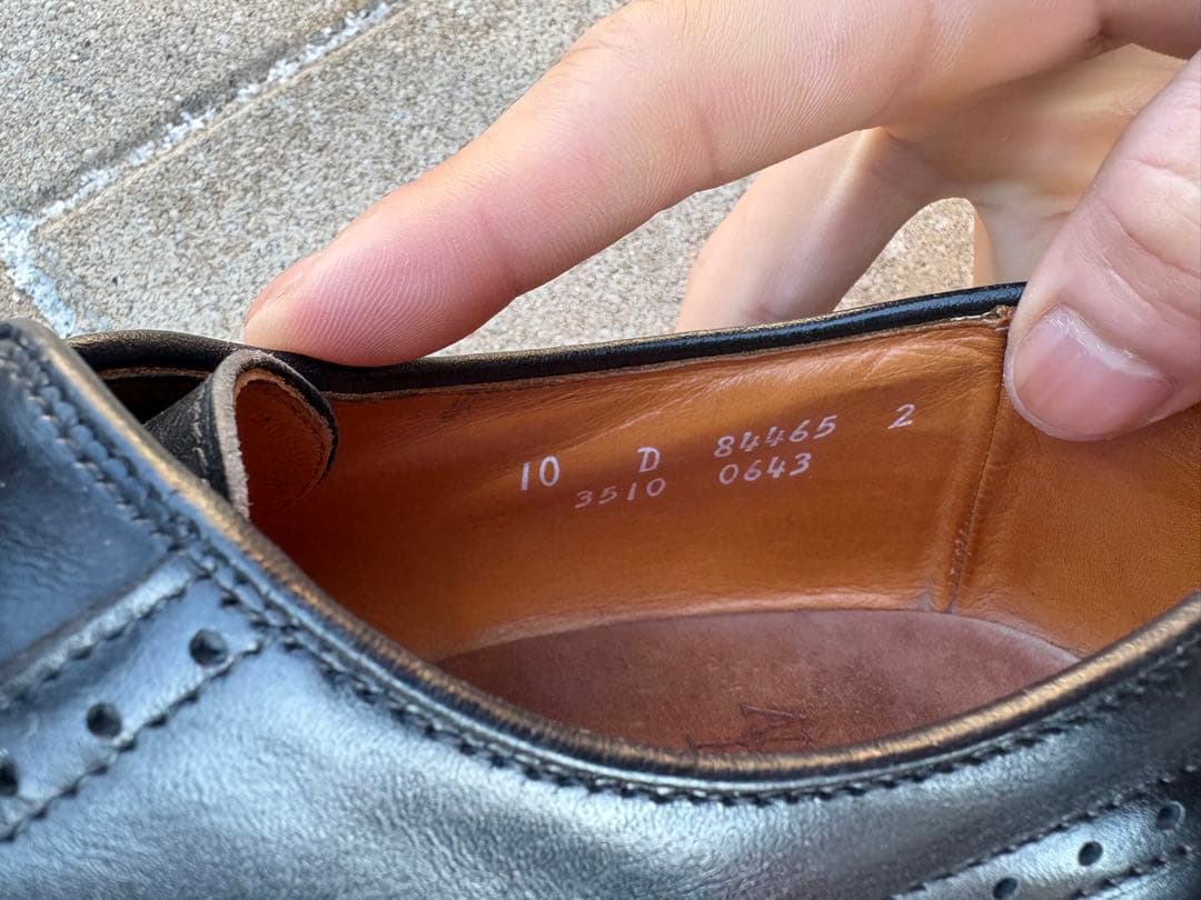 【Allen Edomonds】28㎝　アレンエドモンズ Vチップウィングチップ