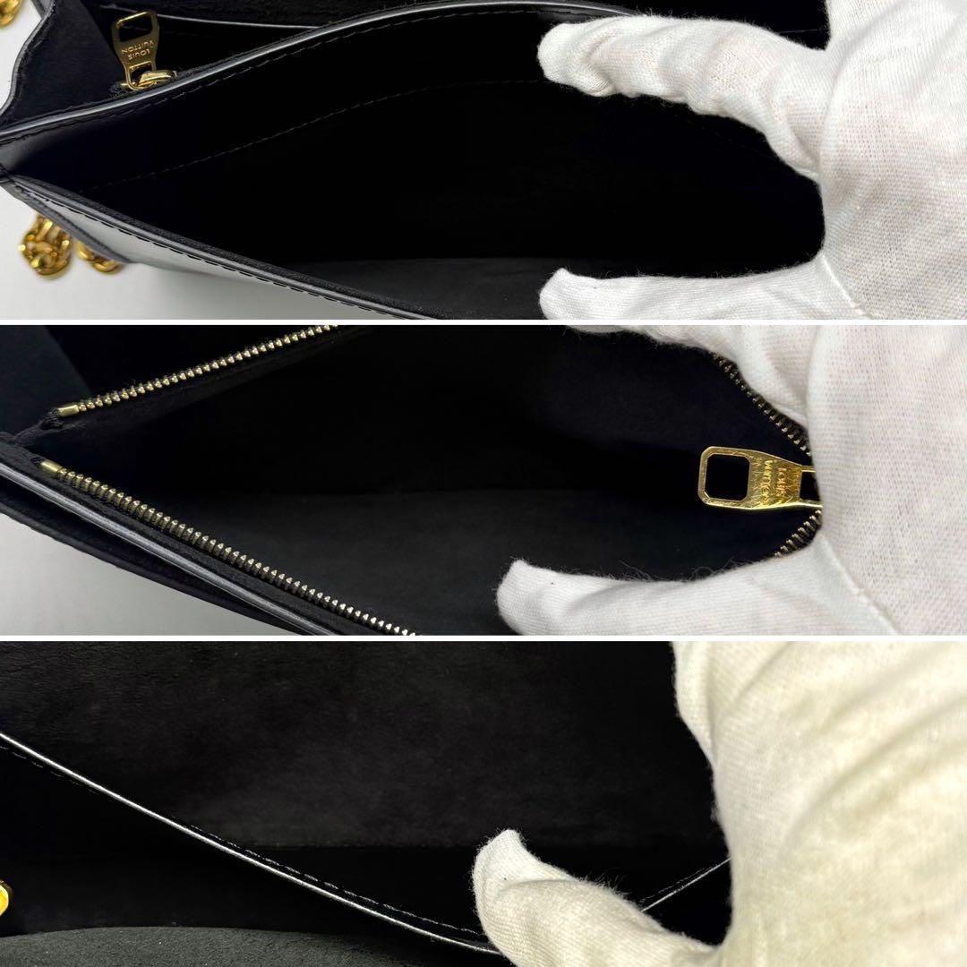 良品✨ルイヴィトン ポシェット ルイーズMM チェーンショルダーバッグ ロゴ金具
