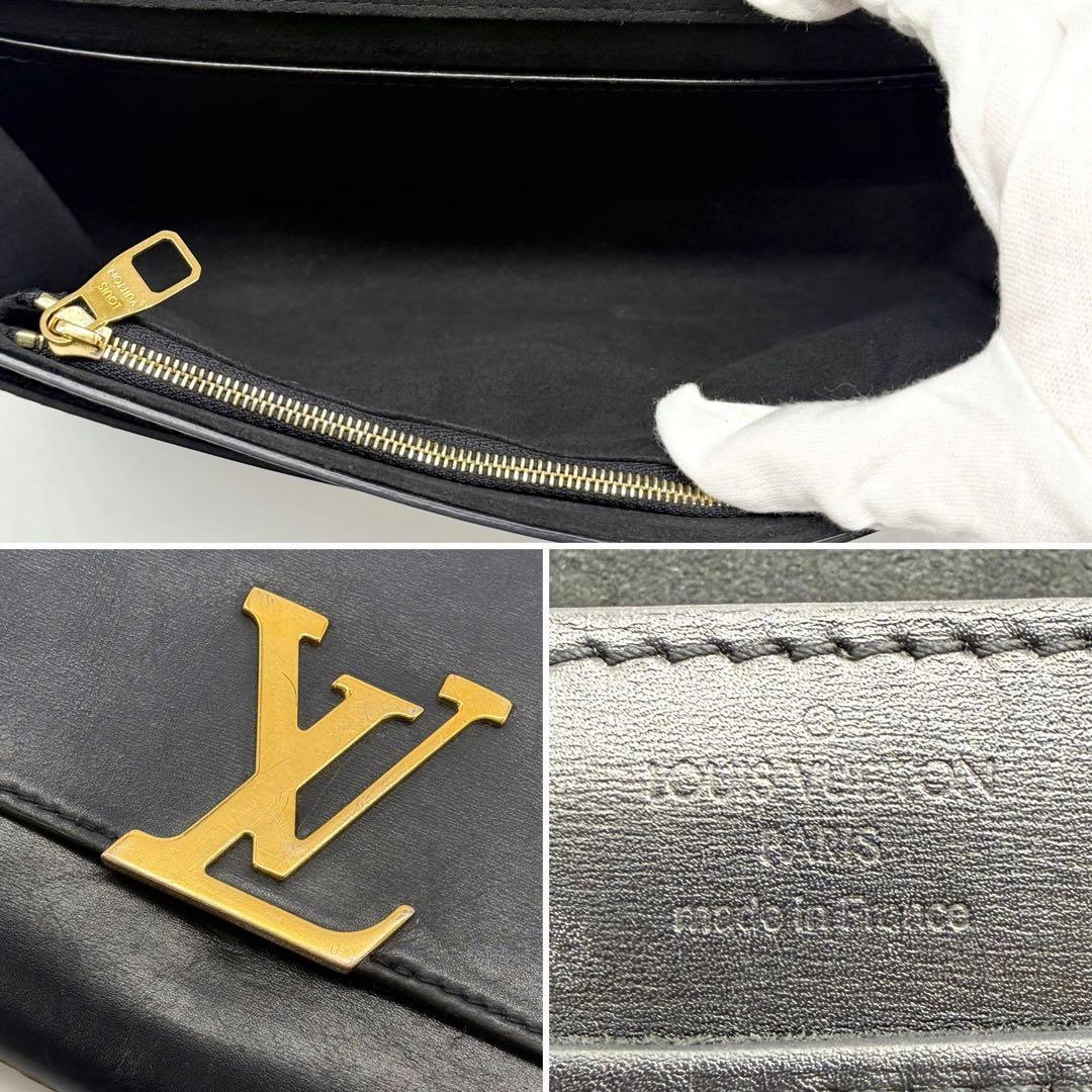 良品✨ルイヴィトン ポシェット ルイーズMM チェーンショルダーバッグ ロゴ金具