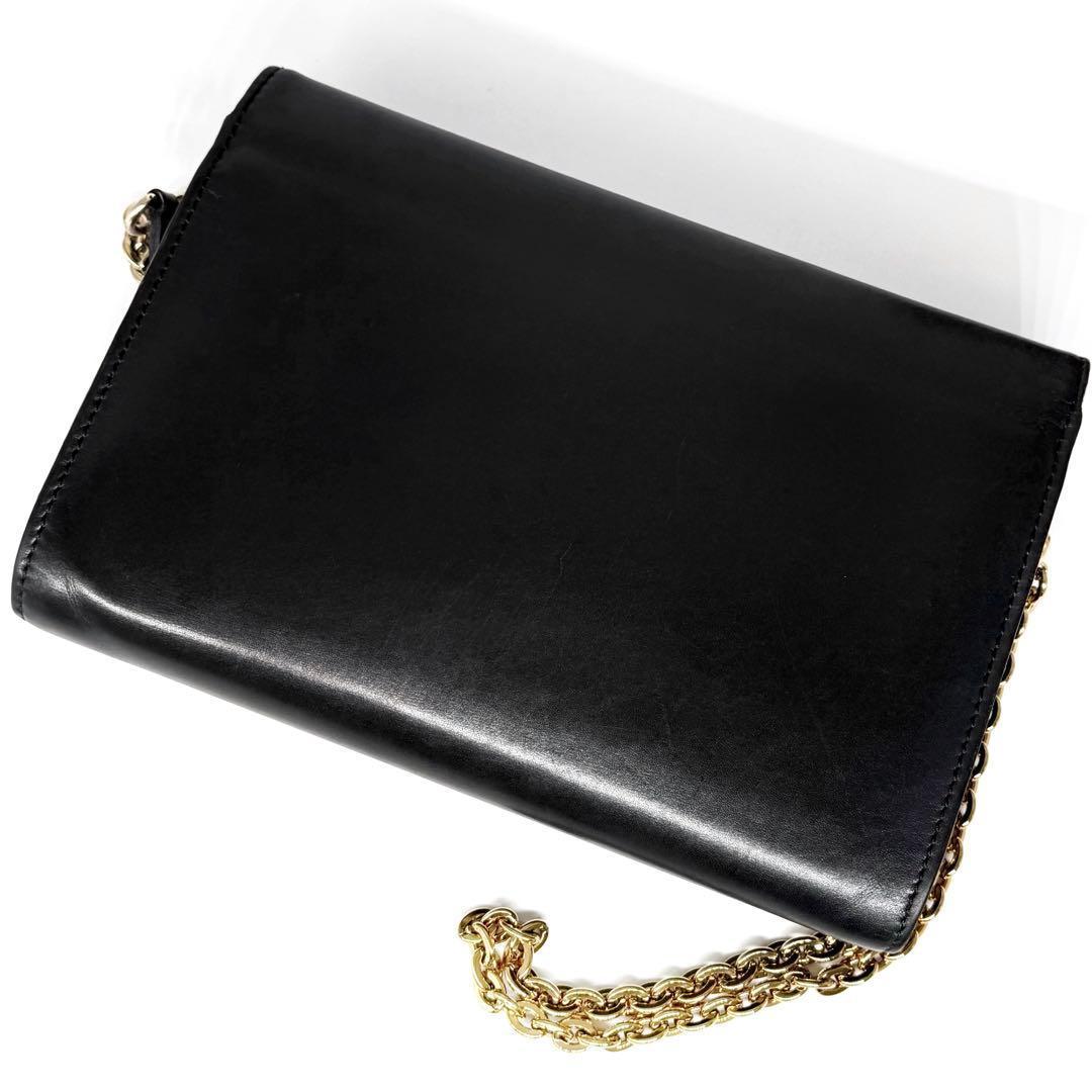 良品✨ルイヴィトン ポシェット ルイーズMM チェーンショルダーバッグ ロゴ金具