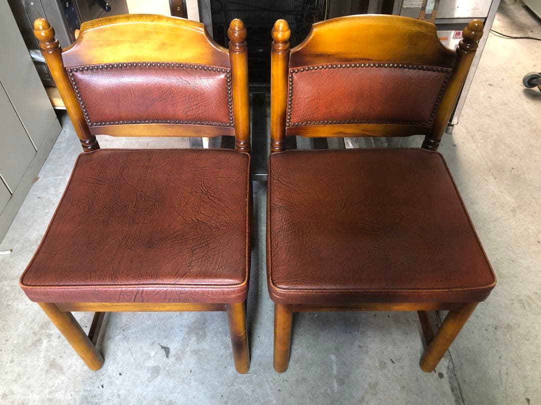 カリモク　ダイニングチェア　2脚セット　オールドカリモク　昭和レトロ