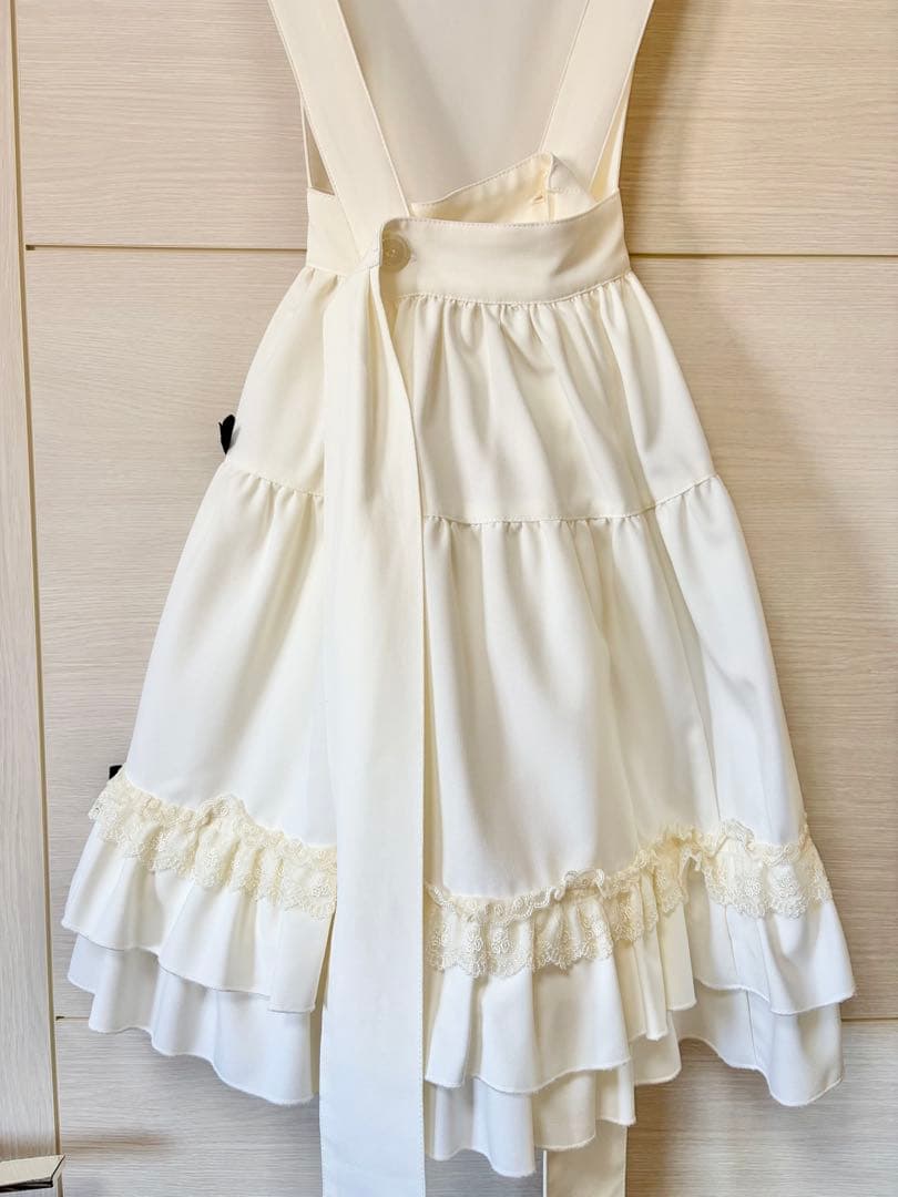 Innocent World 大人になったアリス エプロン生成り×黒　Mサイズ