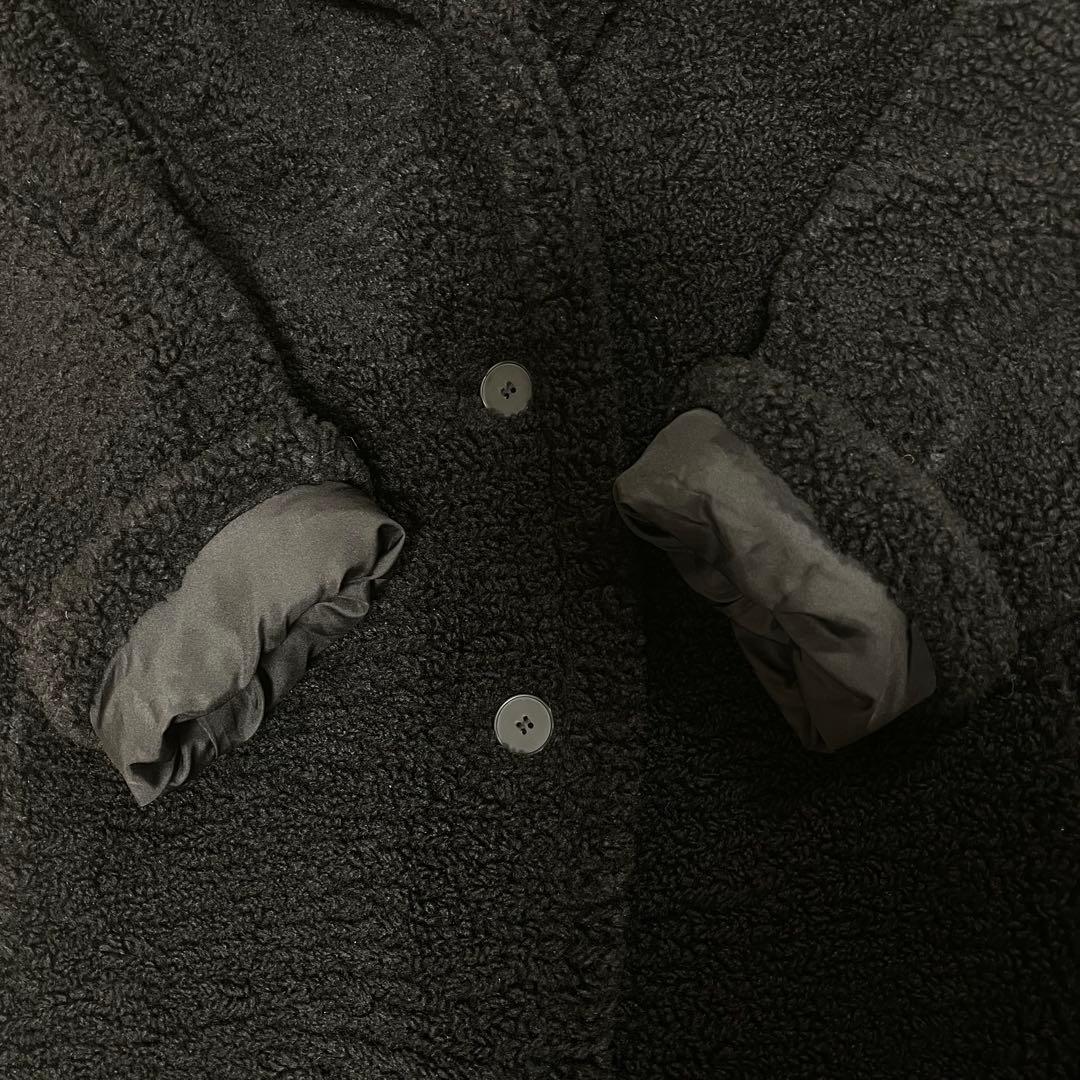 新品未使用✨ZARA テディベアコート ボア 肉厚 ブラック S