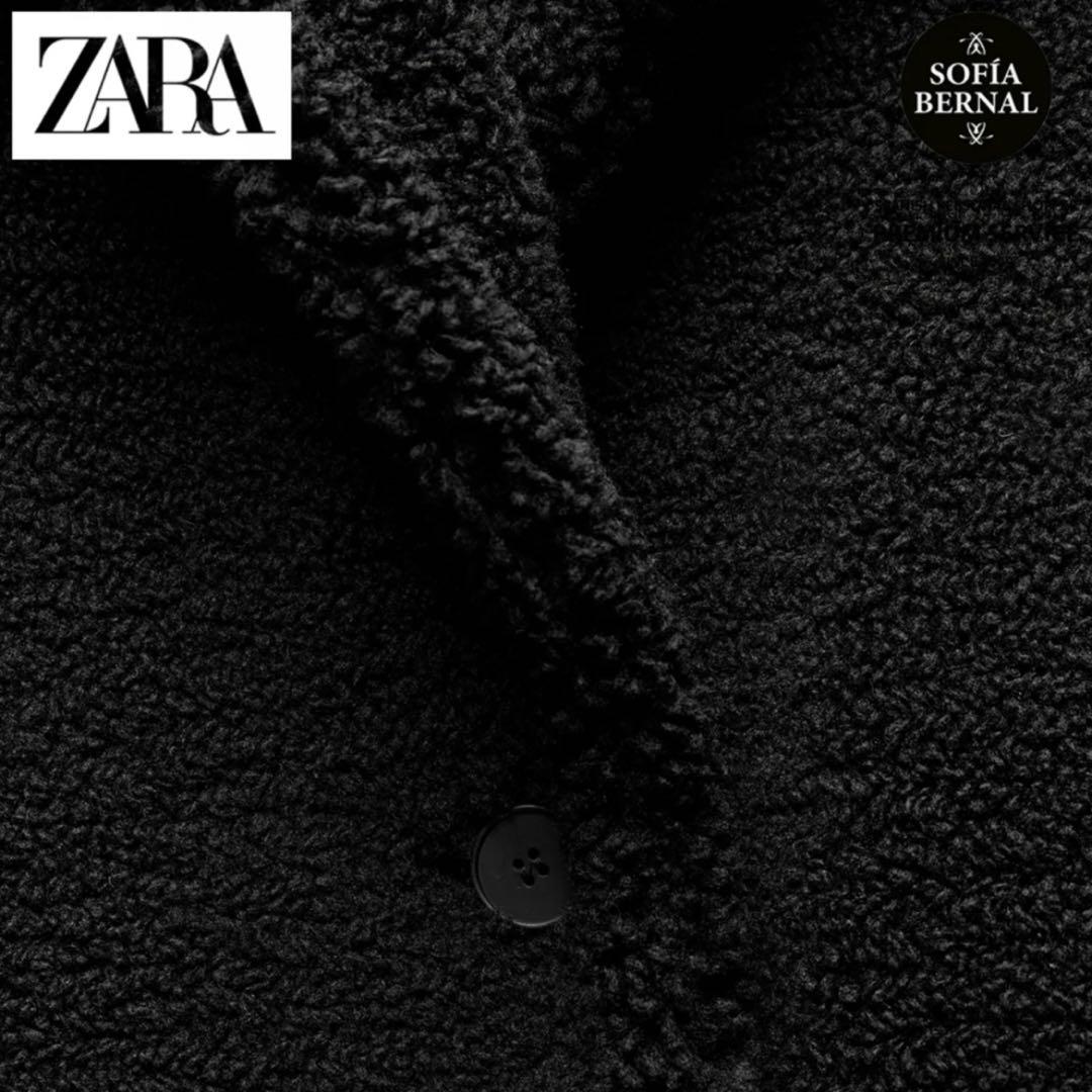 新品未使用✨ZARA テディベアコート ボア 肉厚 ブラック S