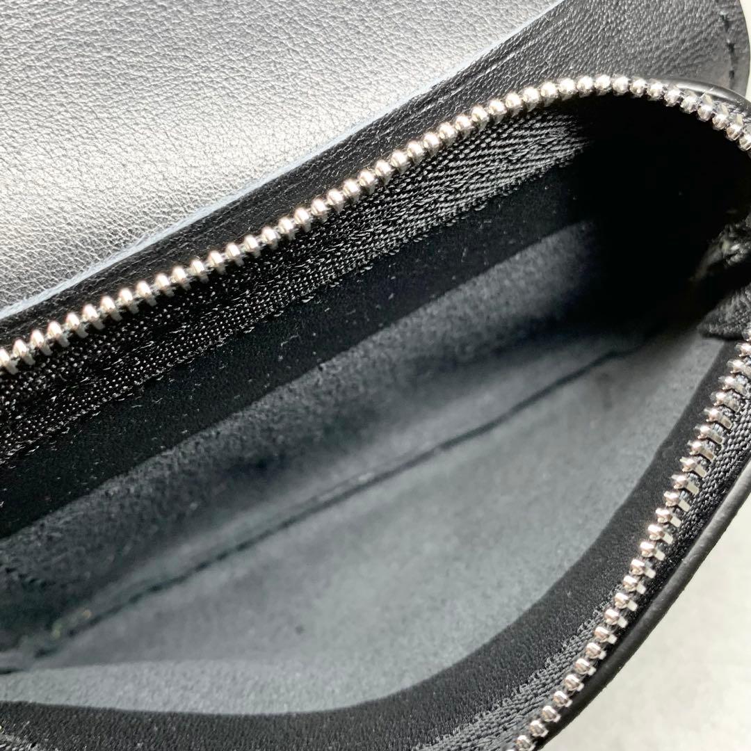 新品未使用 日本製 スタンダードサプライ 折り財布 レザー ブラック 付属品つき