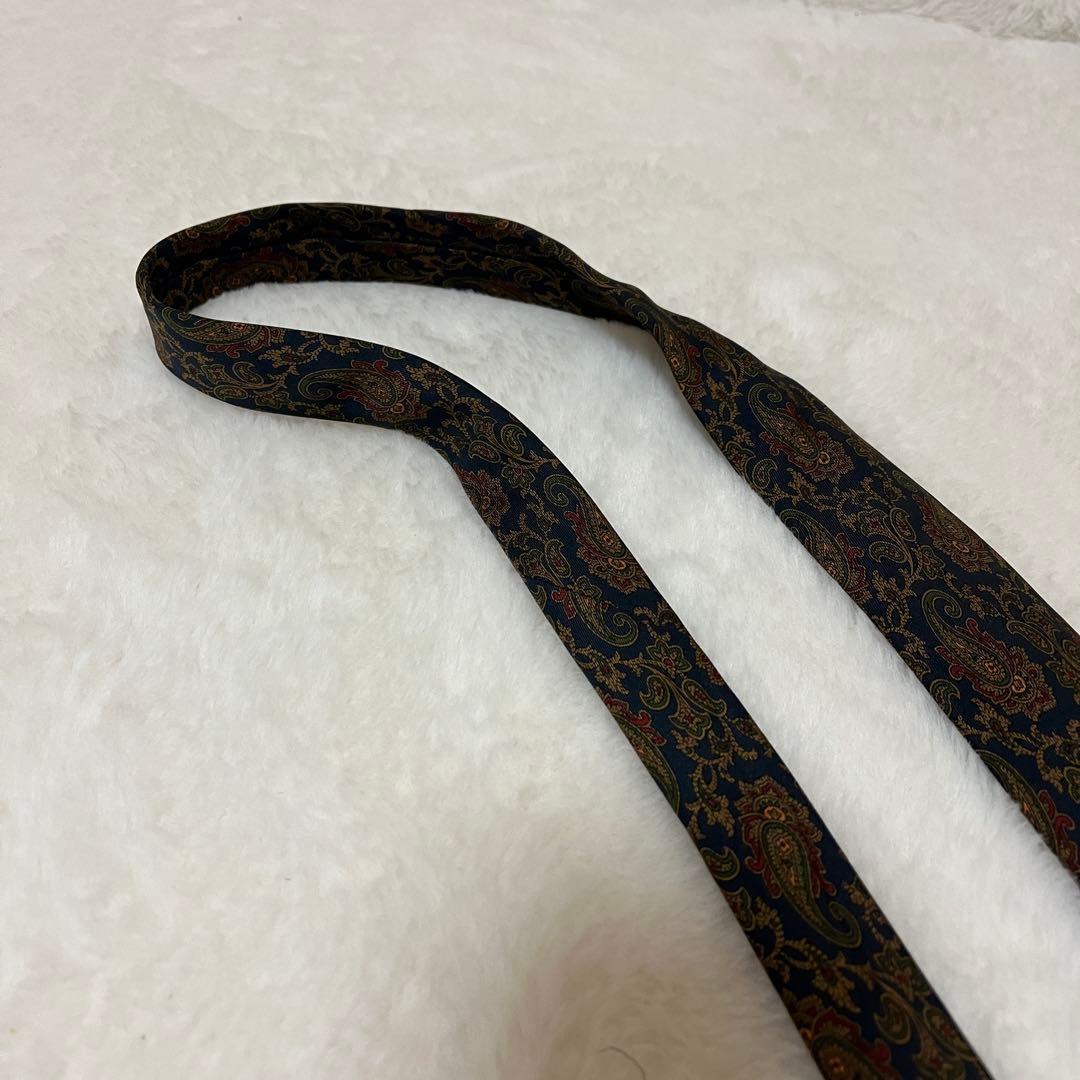 イタリア製Christian Dior Monsieur ペイズリー柄ネクタイ