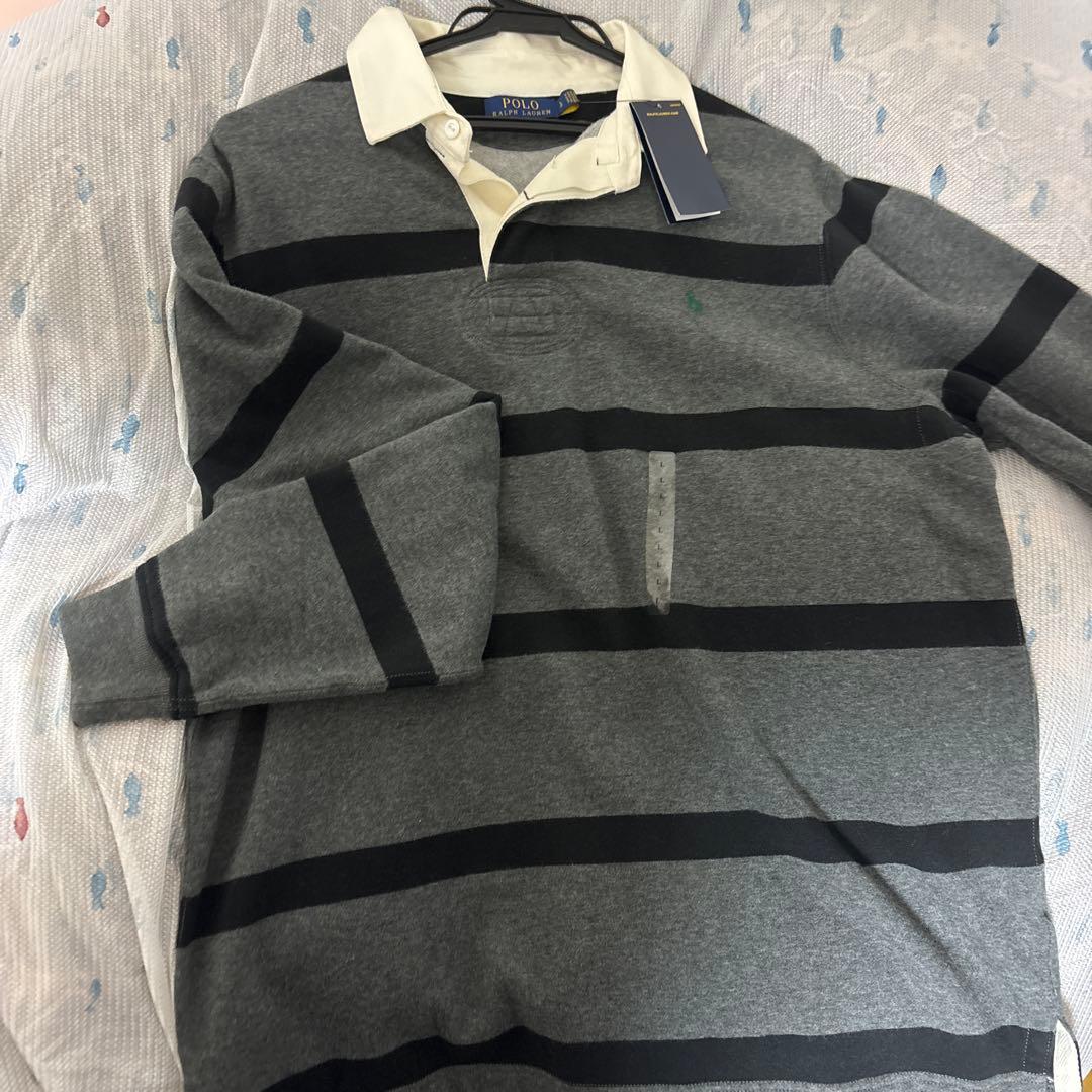 m*a様 polo 長袖のラガーシャツ／ラガーポロ