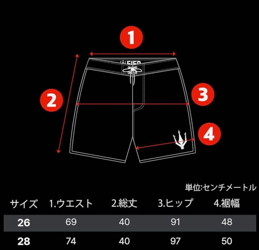 K*様 [FIED] ファイド 15インチ メンズフィジークボードショーツ