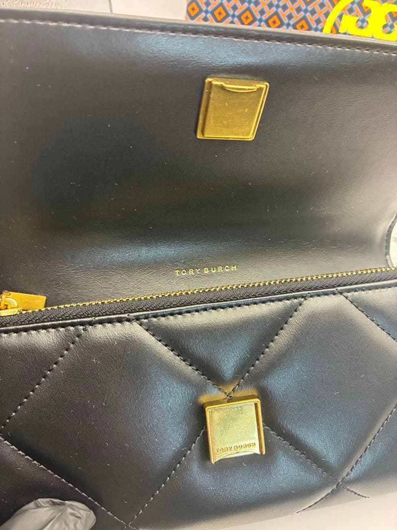 トリーバーチ Tory Burch 未使用 長財布 キラ ダイヤモンドキルト