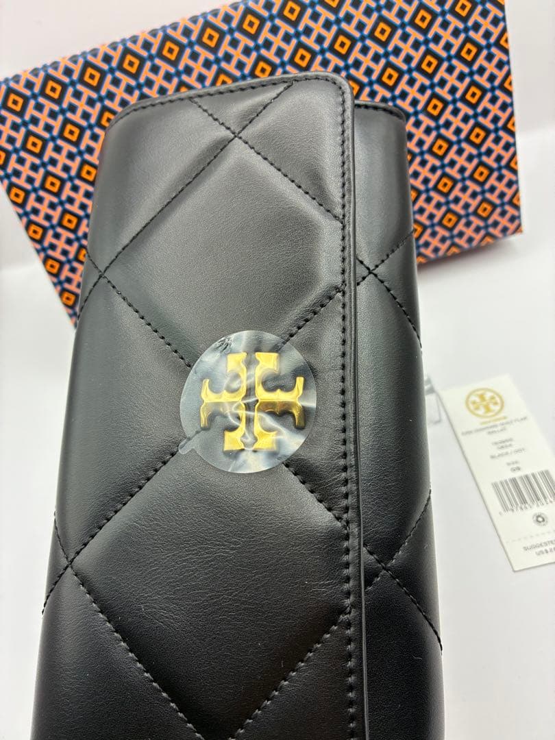 トリーバーチ Tory Burch 未使用 長財布 キラ ダイヤモンドキルト