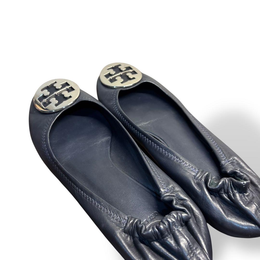 極美品　トリーバーチ　バレーシューズ　フラットシューズ　81/2 ブラック