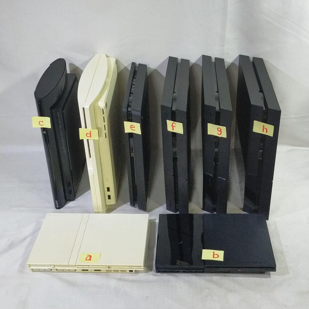 【ジャンク】据え置き型ゲーム機８台（薄型PS2×2、PS3×2、PS4×4）
