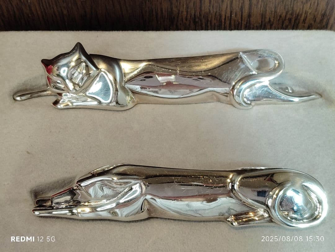 希少 Christofle クリストフル シルバープレート ガリア 犬 猫