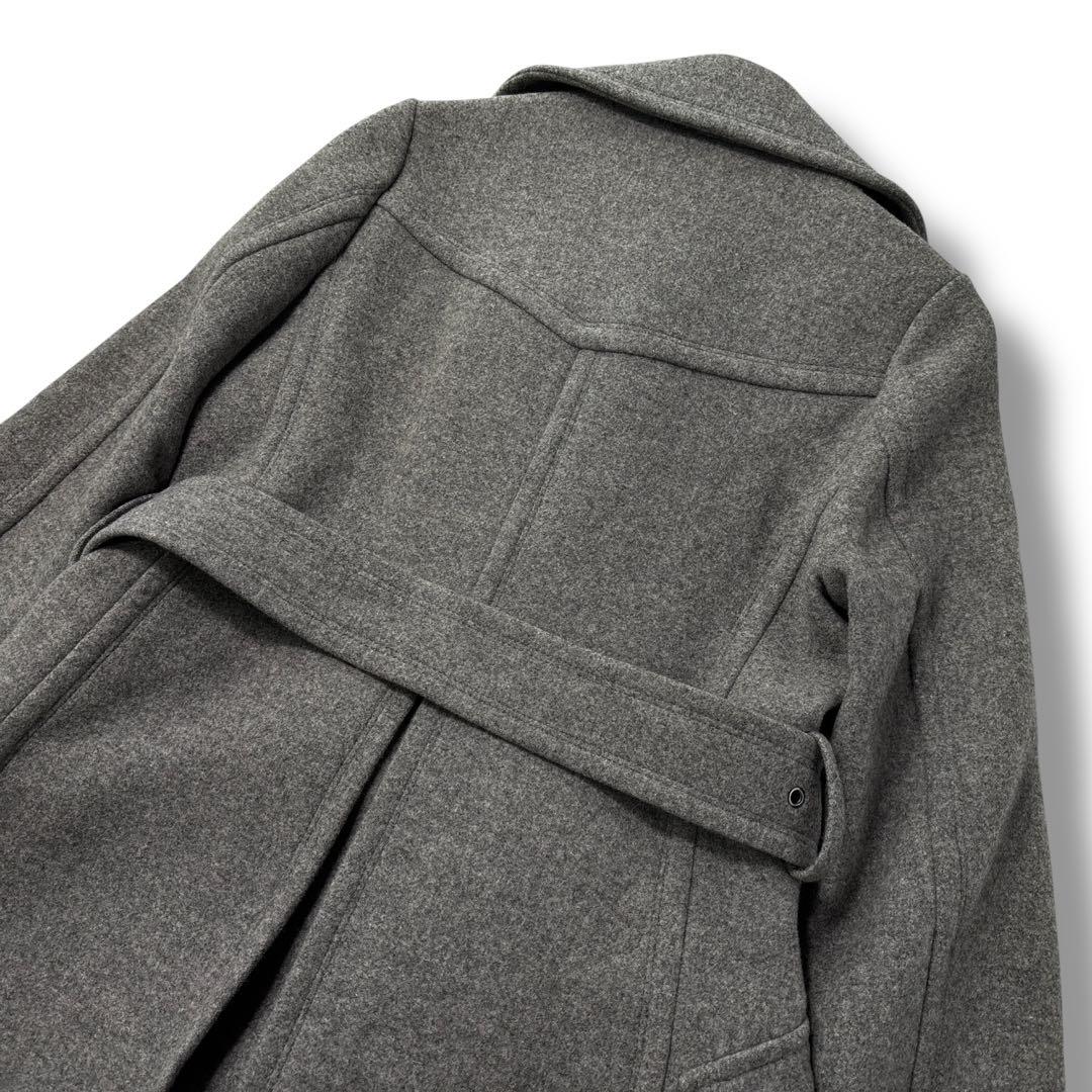 【極美品】バーバリー　トレンチコート　ノバチェック　アンゴラ　ダブル　ロゴ金具