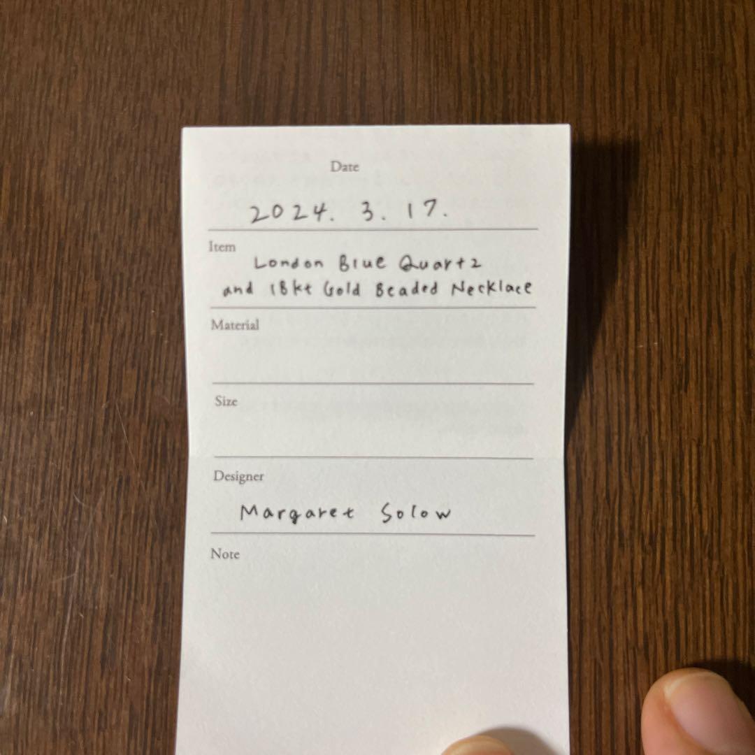 Margaret Solow ネックレス