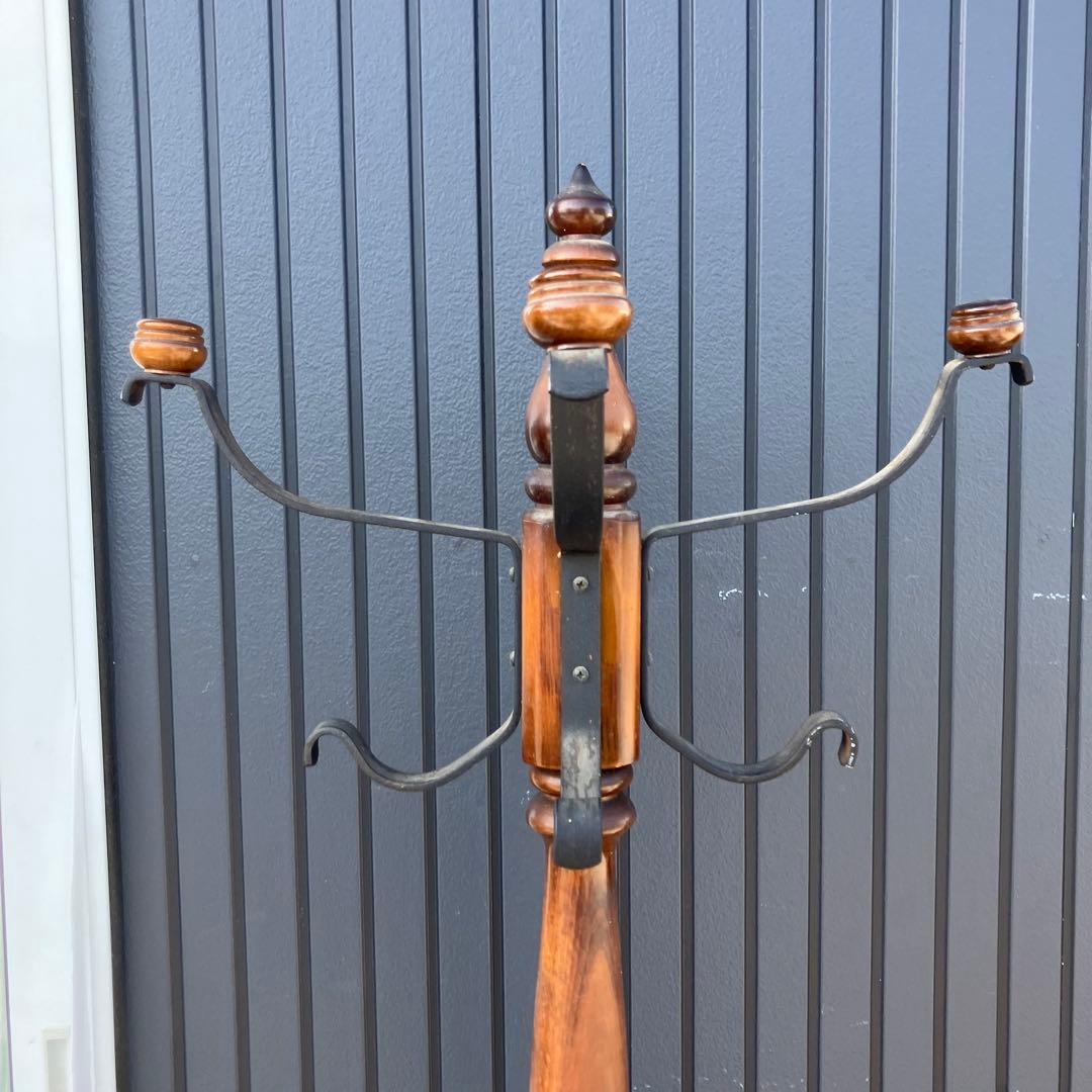 北欧レトロ カリモク 木製 クラシックポールハンガー ハンガーラック ビンテージ