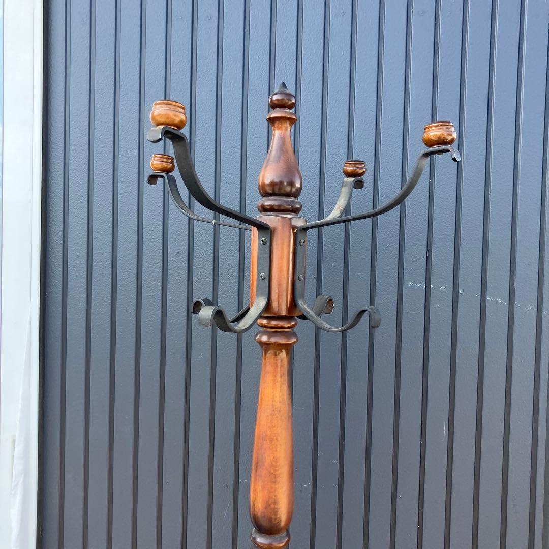 北欧レトロ カリモク 木製 クラシックポールハンガー ハンガーラック ビンテージ