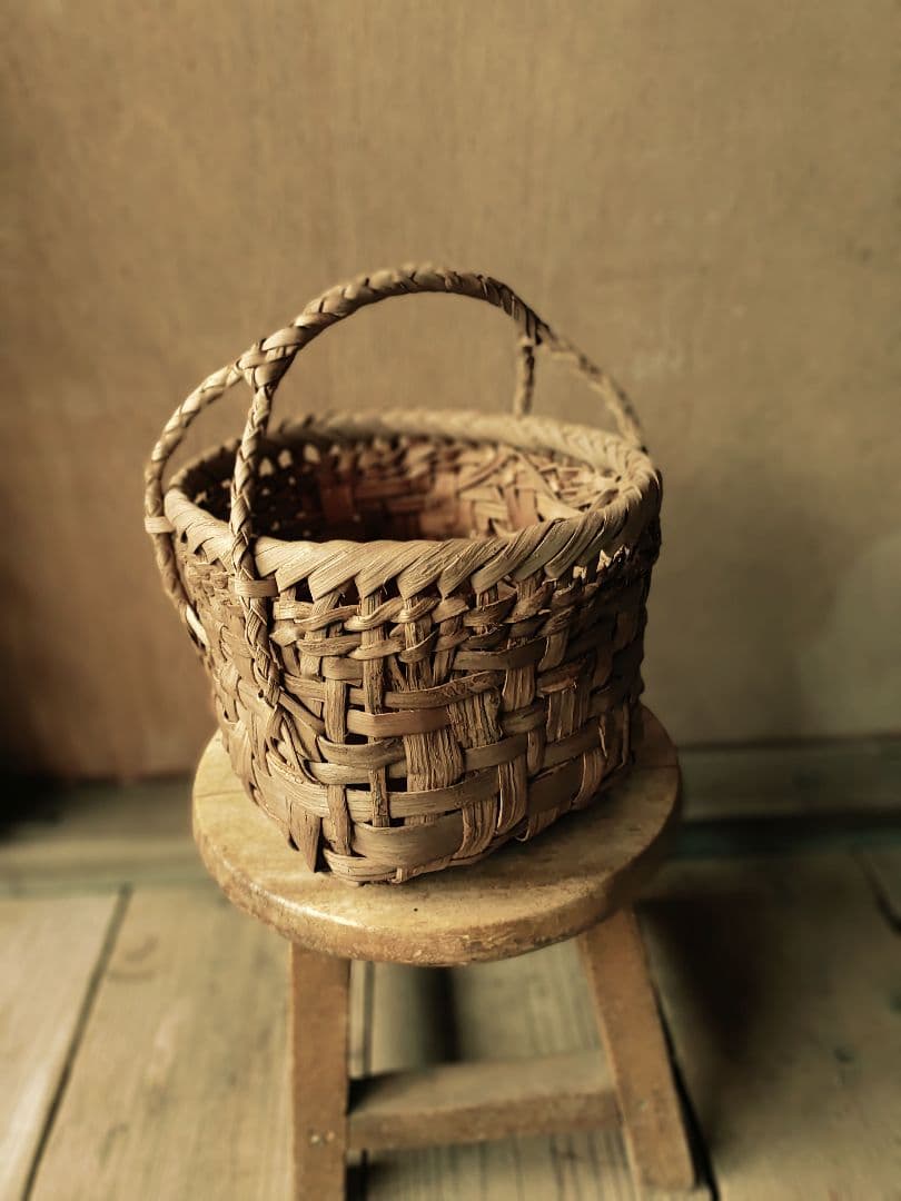 だ*み様 信州安曇野の山葡萄かごバック。里山手仕事。