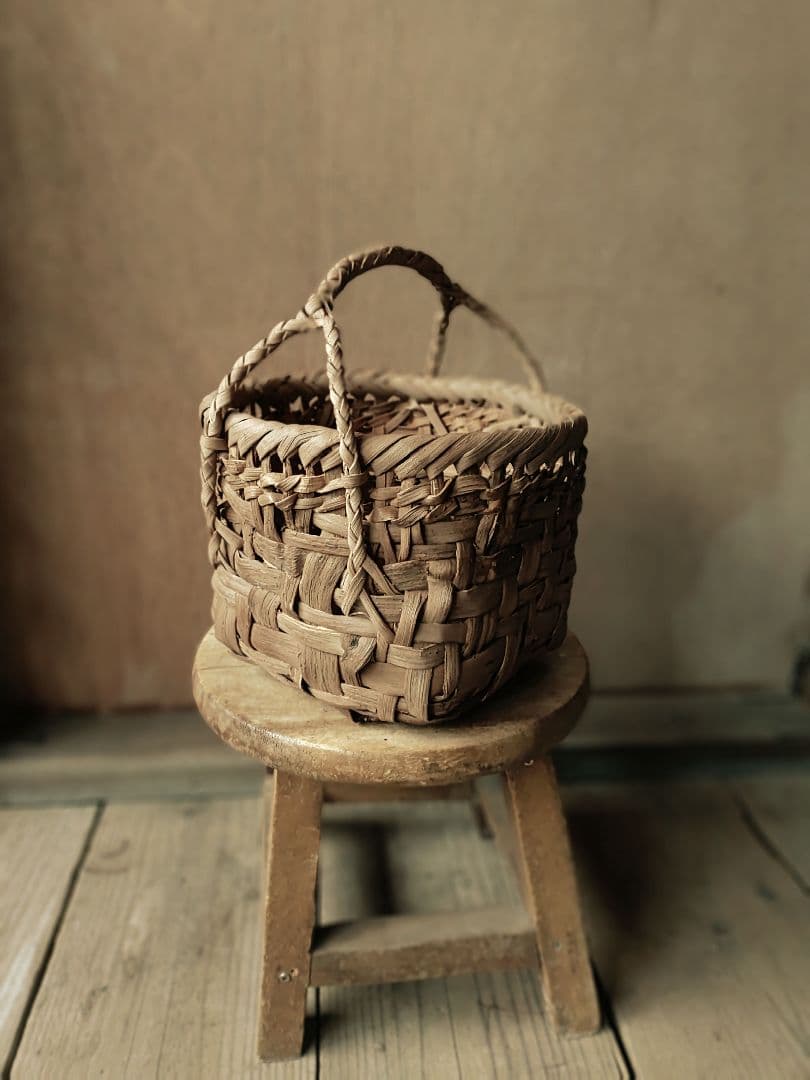 だ*み様 信州安曇野の山葡萄かごバック。里山手仕事。