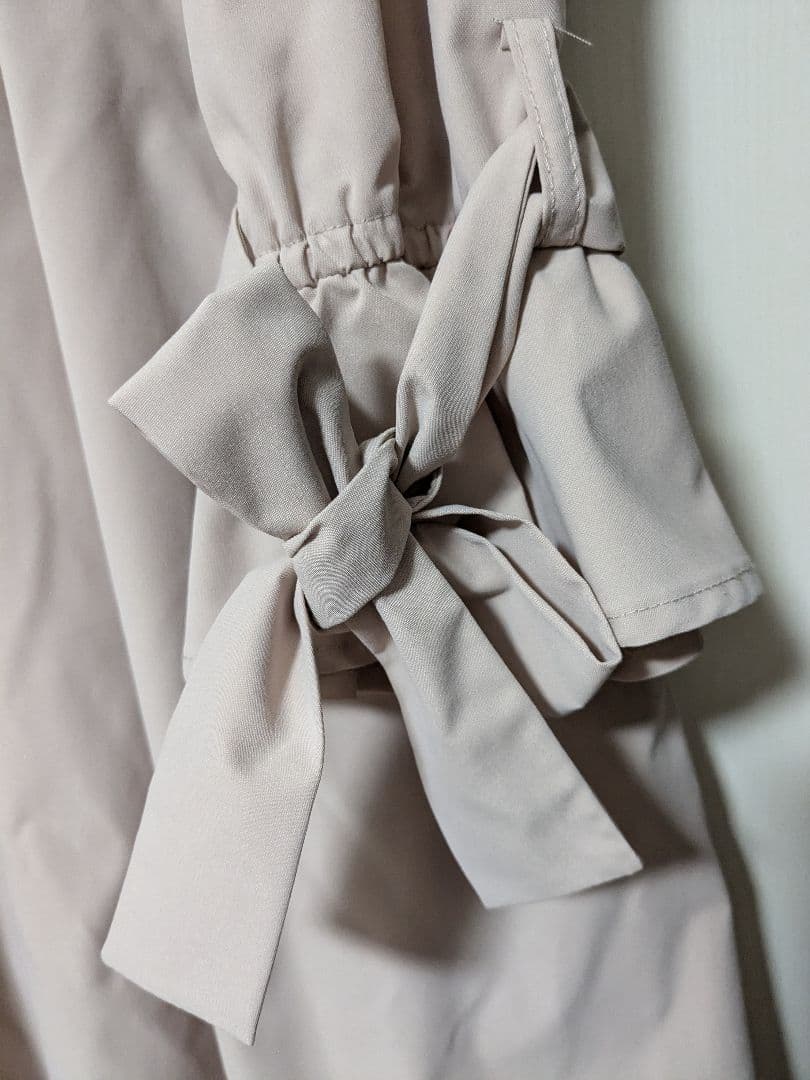 ローズティアラ　袖リボンマウンテンパーカーロングコート