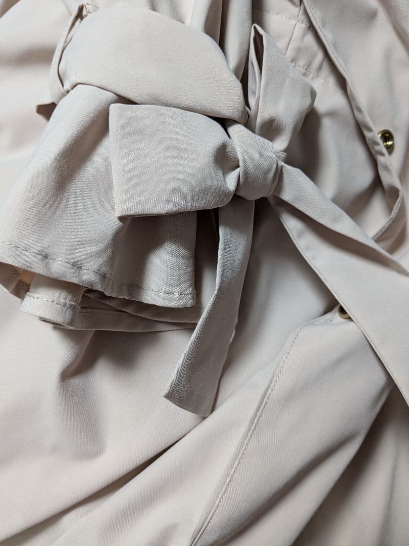 ローズティアラ　袖リボンマウンテンパーカーロングコート