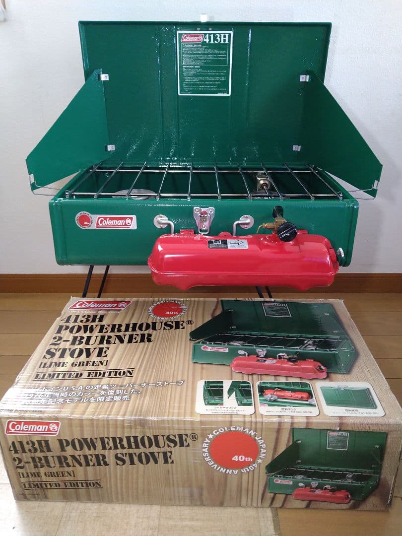 ほぼ未使用！413Hリミテッド　コールマンJP40周年記念モデル！ライムグリーン