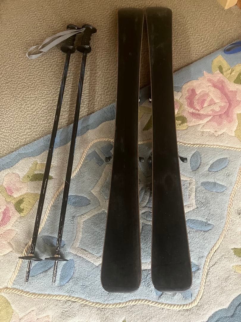 子供・ジュニア　カービングスキー100センチ　ストック・22センチブーツセット