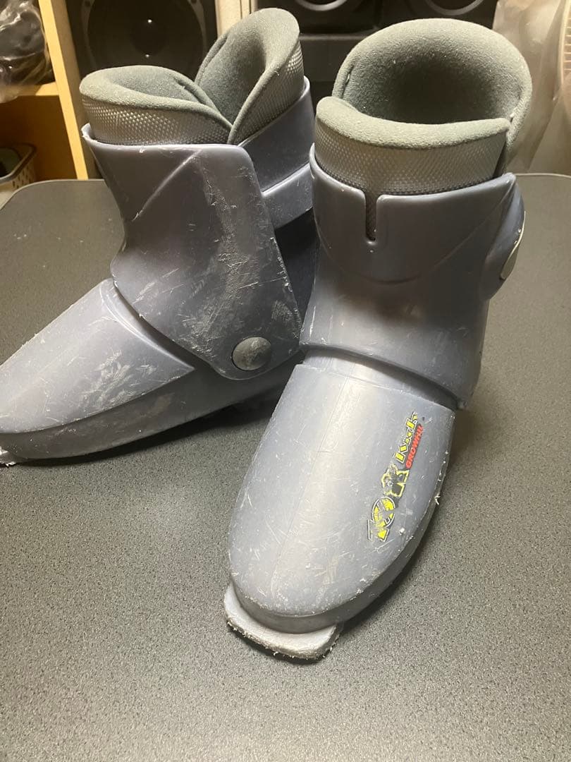 子供・ジュニア　カービングスキー100センチ　ストック・22センチブーツセット