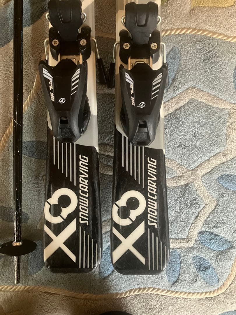 子供・ジュニア　カービングスキー100センチ　ストック・22センチブーツセット