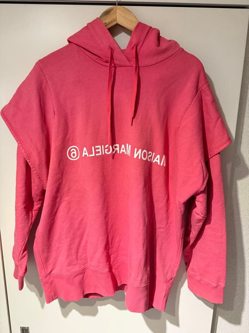 MM6 20SS レイヤードデザイン プリント スウェット M