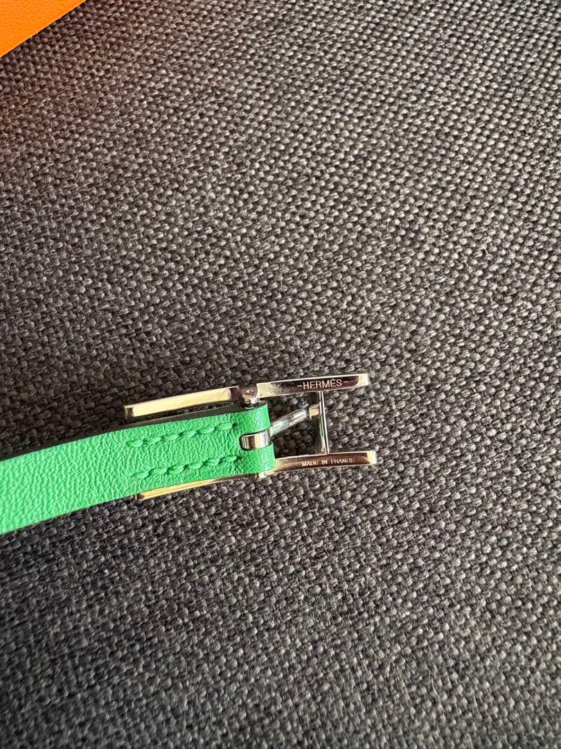 HERMES リバーシブルブレス　ネイビー✖️グリーン