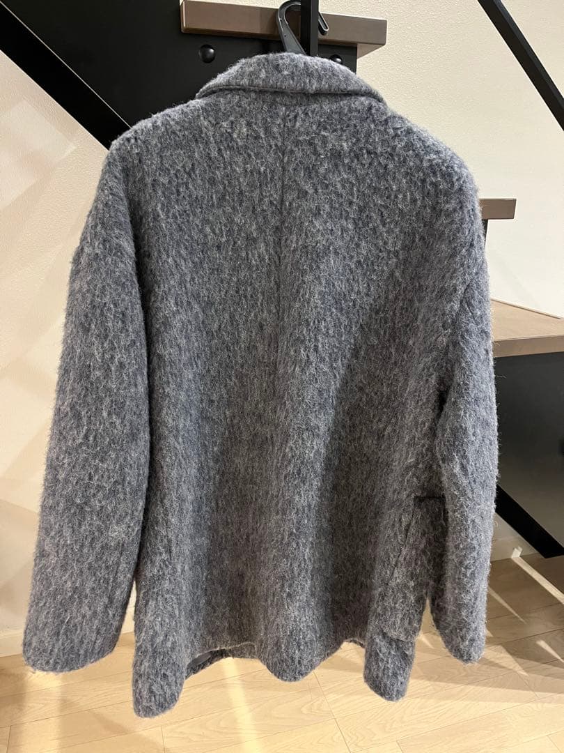 《shipsany》シャギーテーラードジャケット　ウールミックス