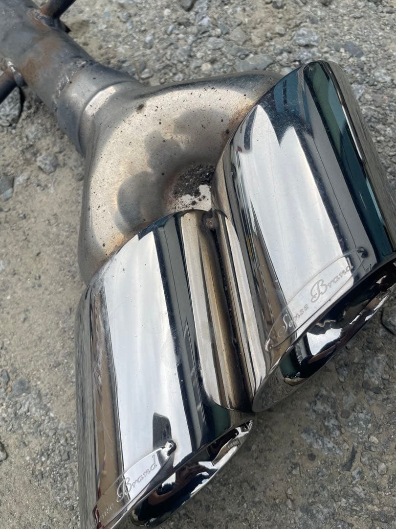 LS460前期スチールワンオフリアストレートマフラー