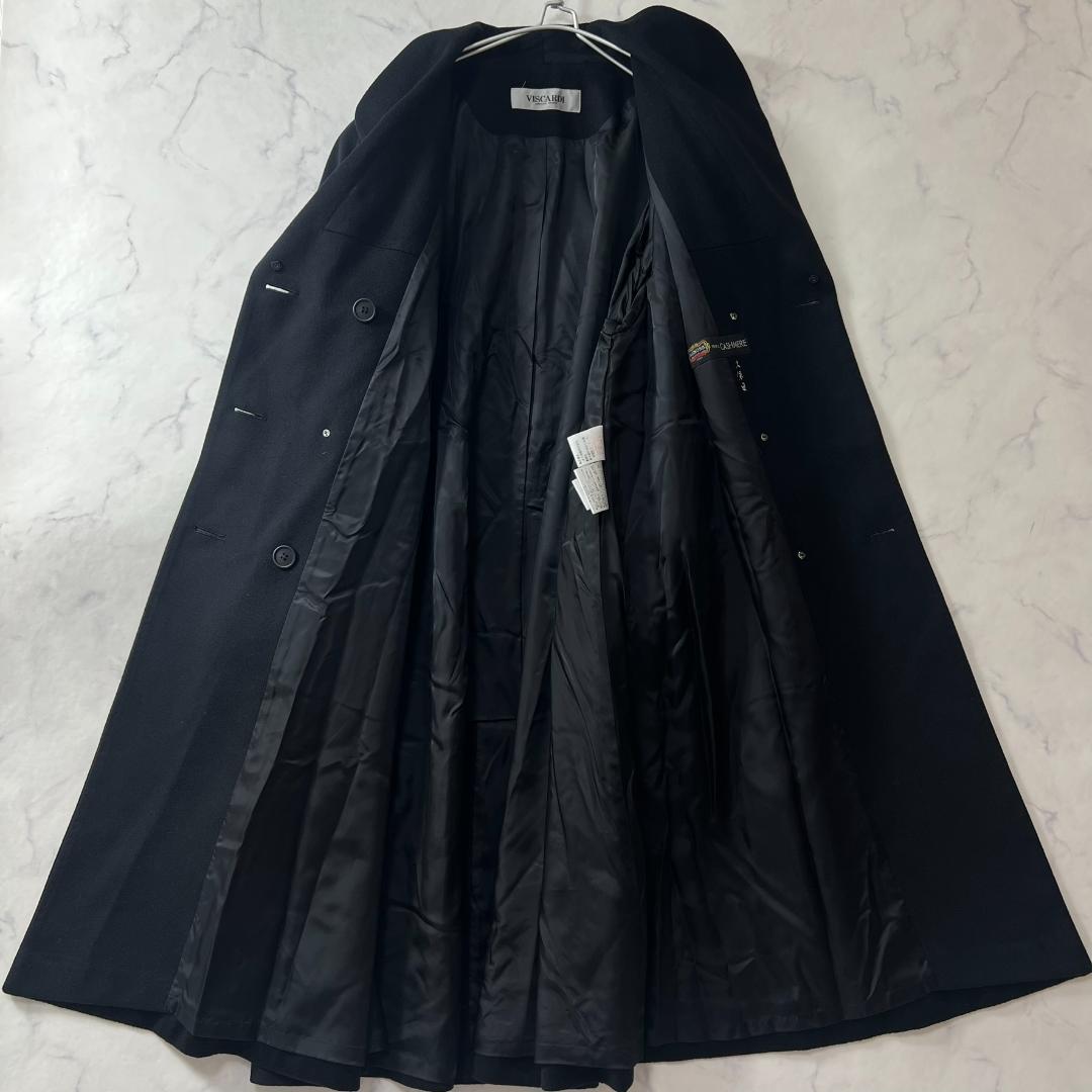 XL~3L 新品 カシミヤ100％ 定価70万 ダブルチェスターコートB1298