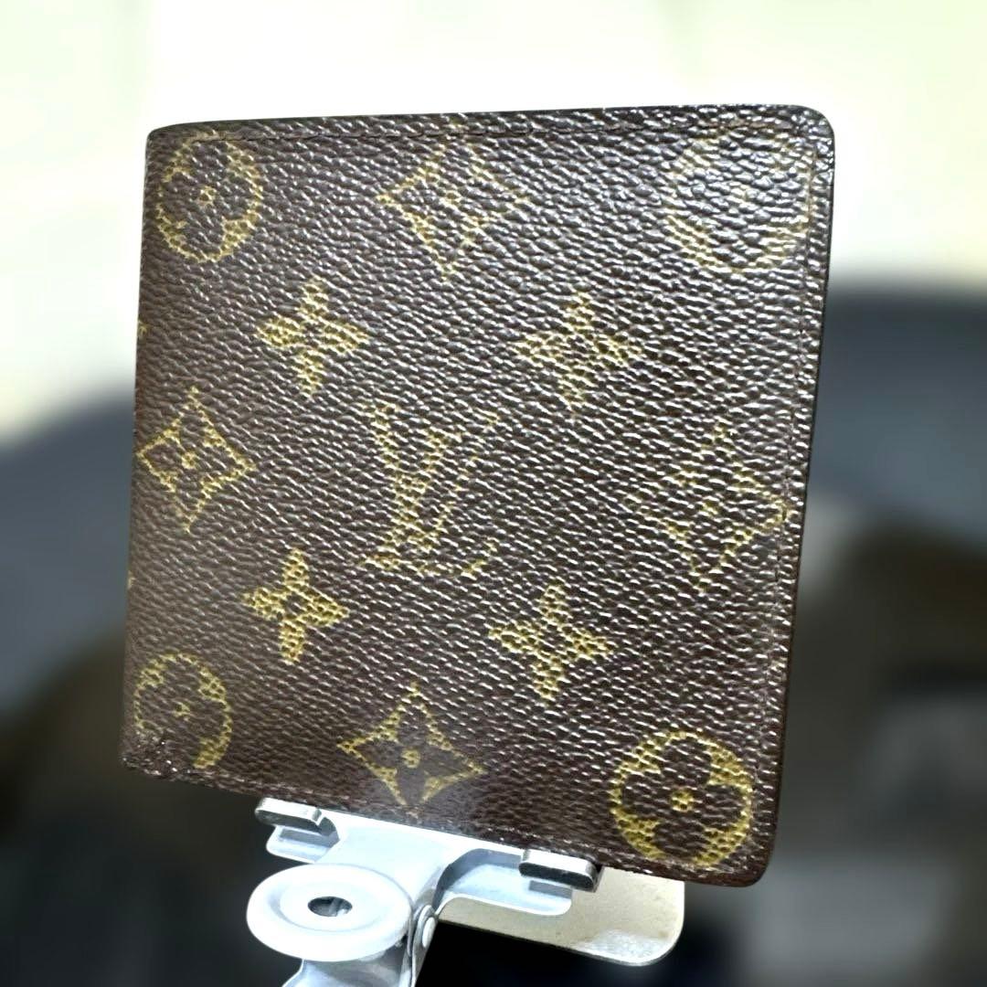 ⑨☆良品☆モノグラム♪マルコ☆2つ折り財布★ポケット有