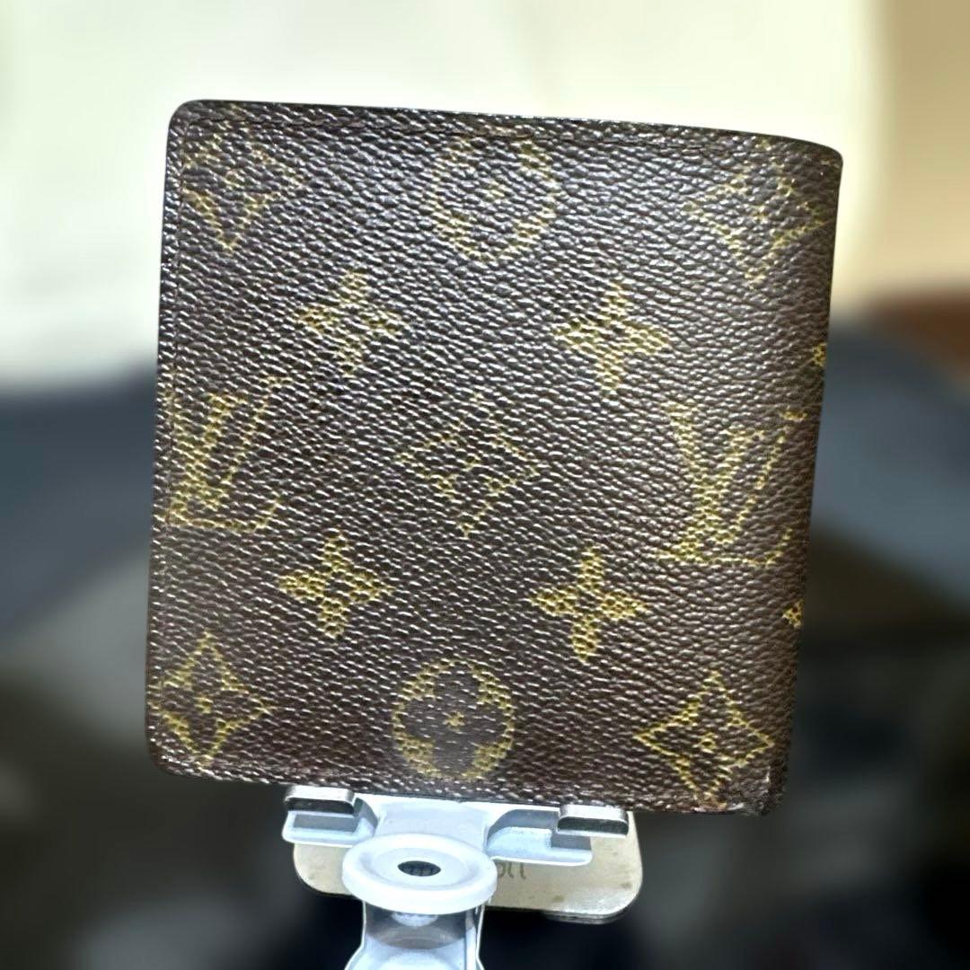 ⑨☆良品☆モノグラム♪マルコ☆2つ折り財布★ポケット有