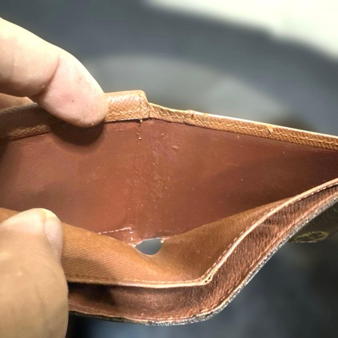 ⑨☆良品☆モノグラム♪マルコ☆2つ折り財布★ポケット有