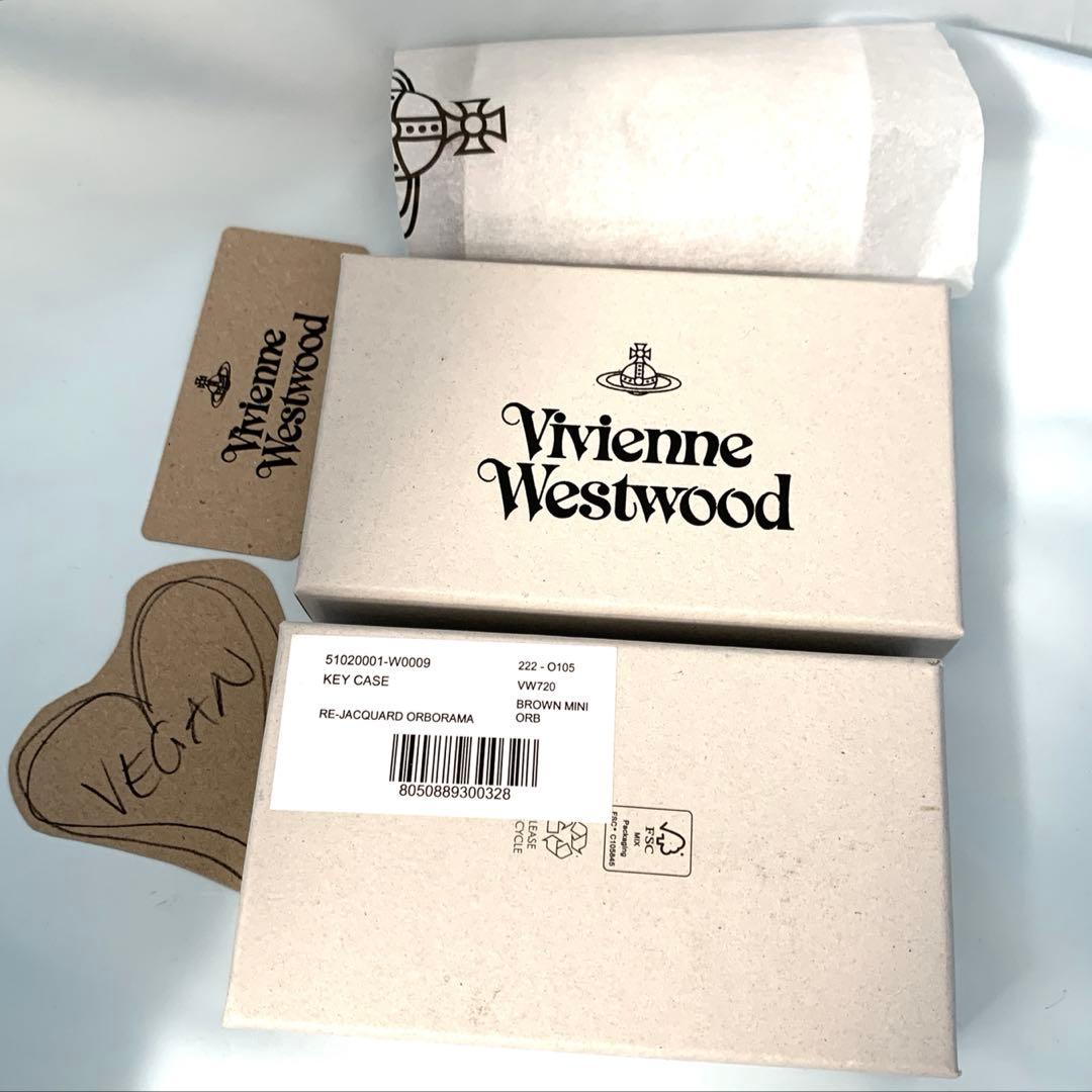 【新品未使用】 ヴィヴィアン ウエストウッド キーケース ブラウン レッド 箱付