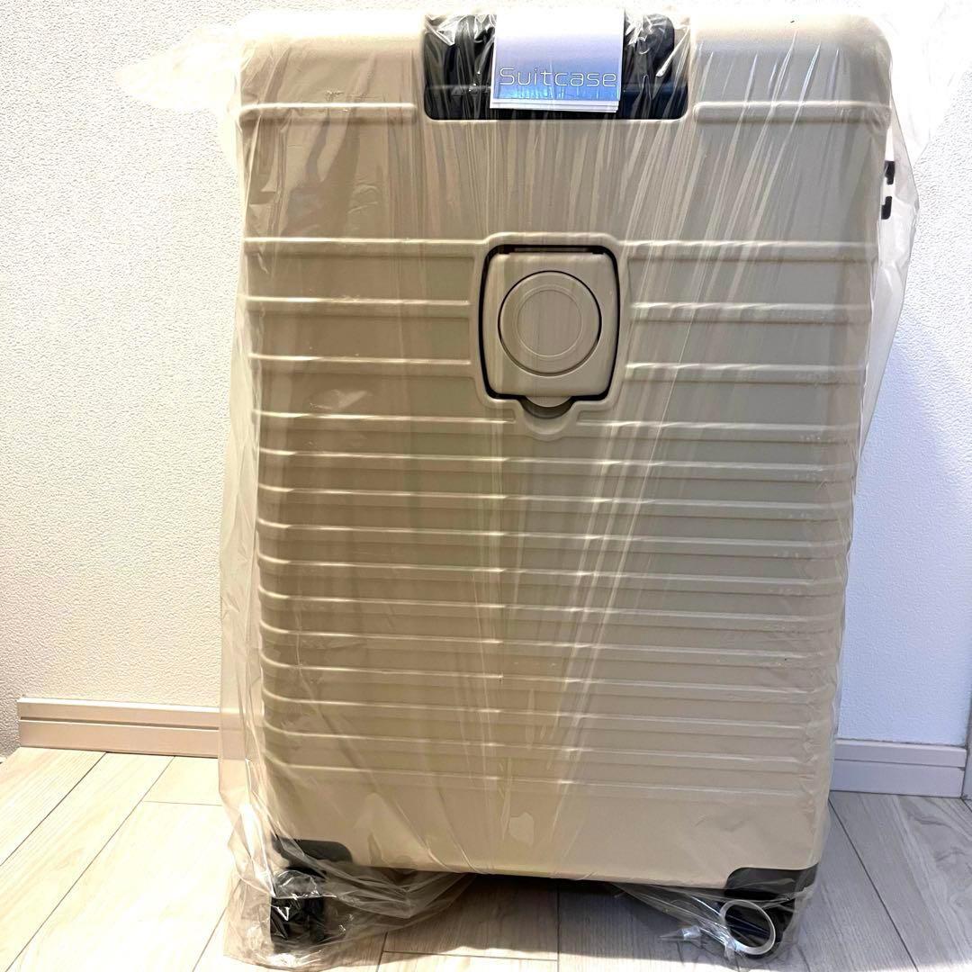 大容量 スーツケース 本体 激安 高品質 Lサイズ　93L 軽量 旅行 シルバー