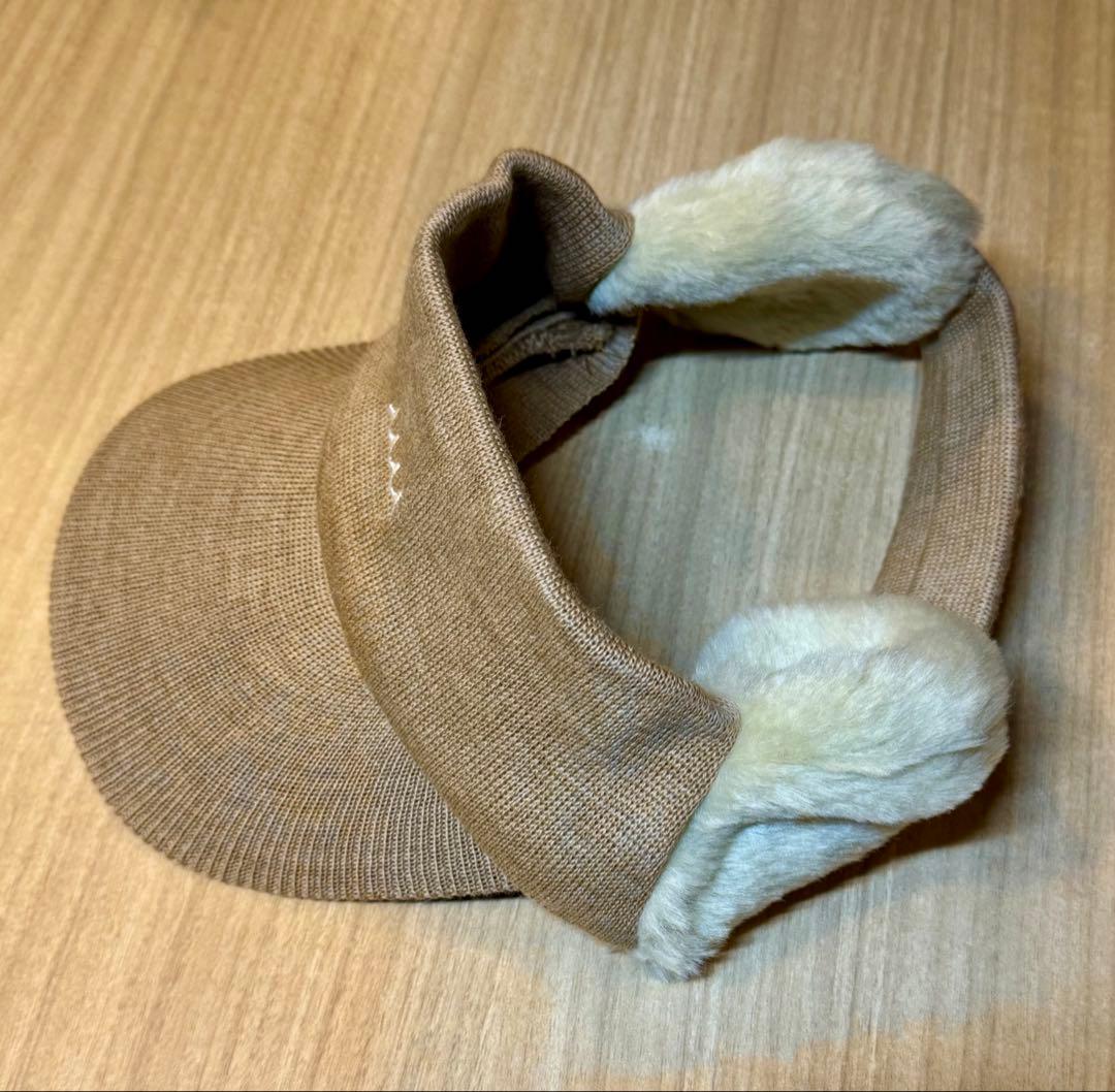 ほぼ新品　ムータマリン　イヤーマフ　ニットバイザー