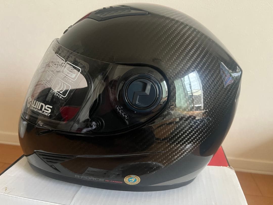 美品WINS FORCE Ver.CARBON ブラック&レッド　カーボン　XL