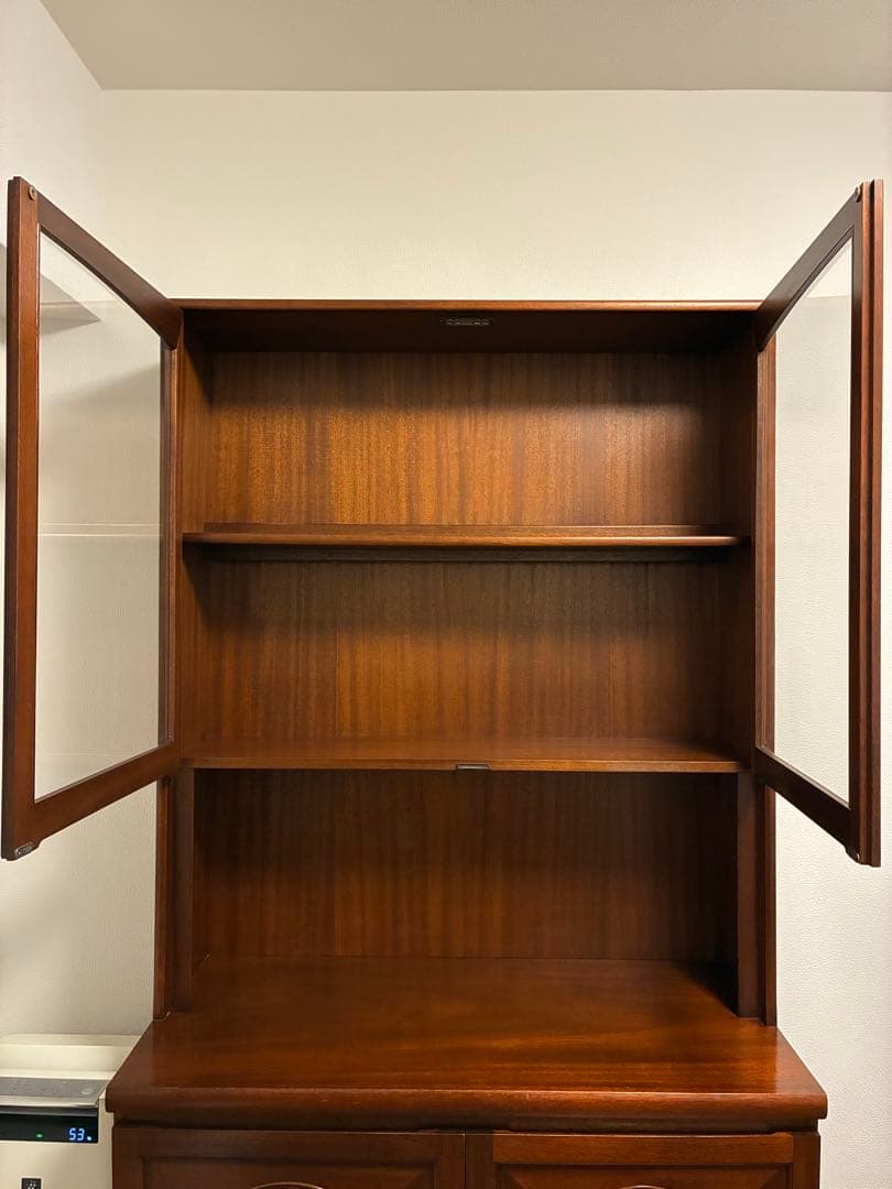 英国ヴィンテージ 飾り棚 本棚 カップボード ブ ックシェルフ