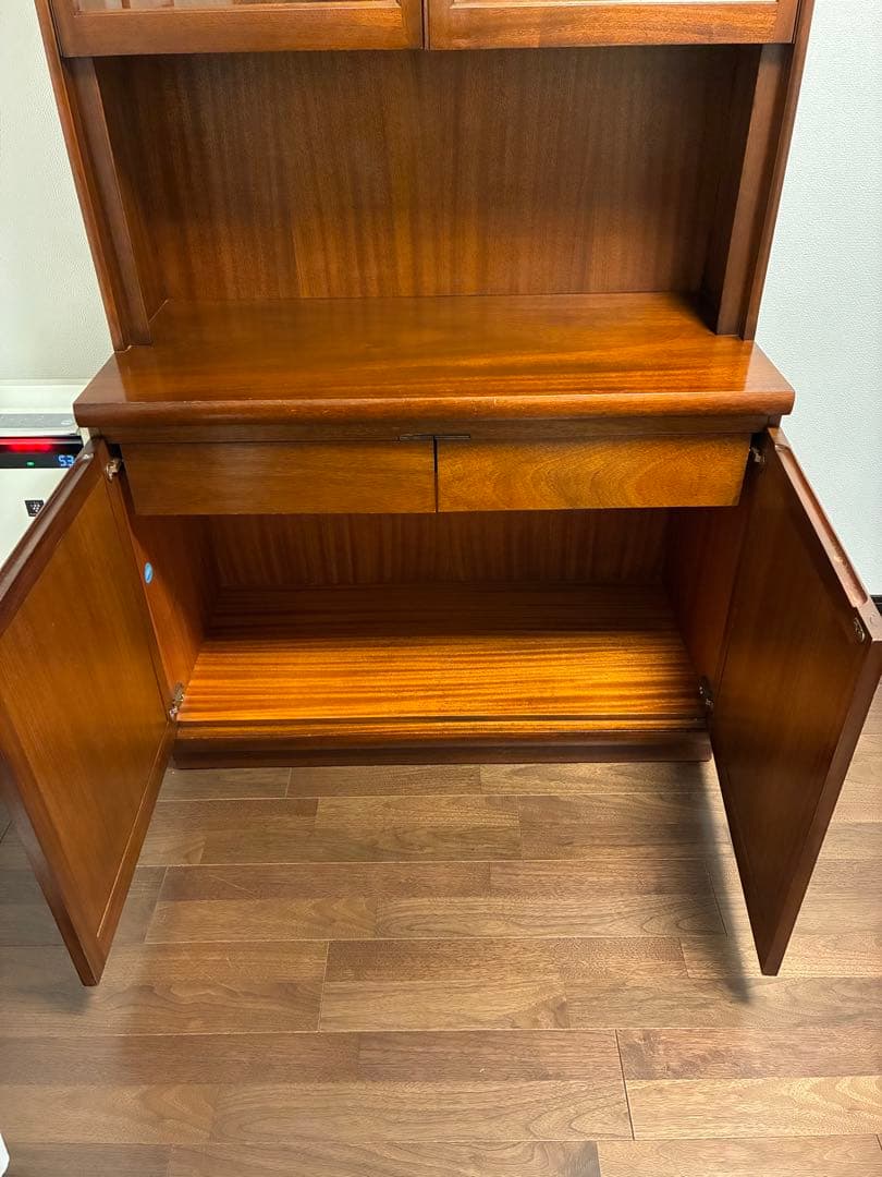 英国ヴィンテージ 飾り棚 本棚 カップボード ブ ックシェルフ