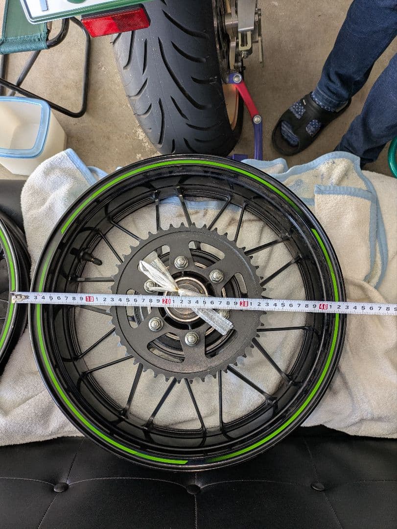 2019年式Ｚ９００ＲＳカフェ純正ホイール(リアスプロケット付)前後2本セット