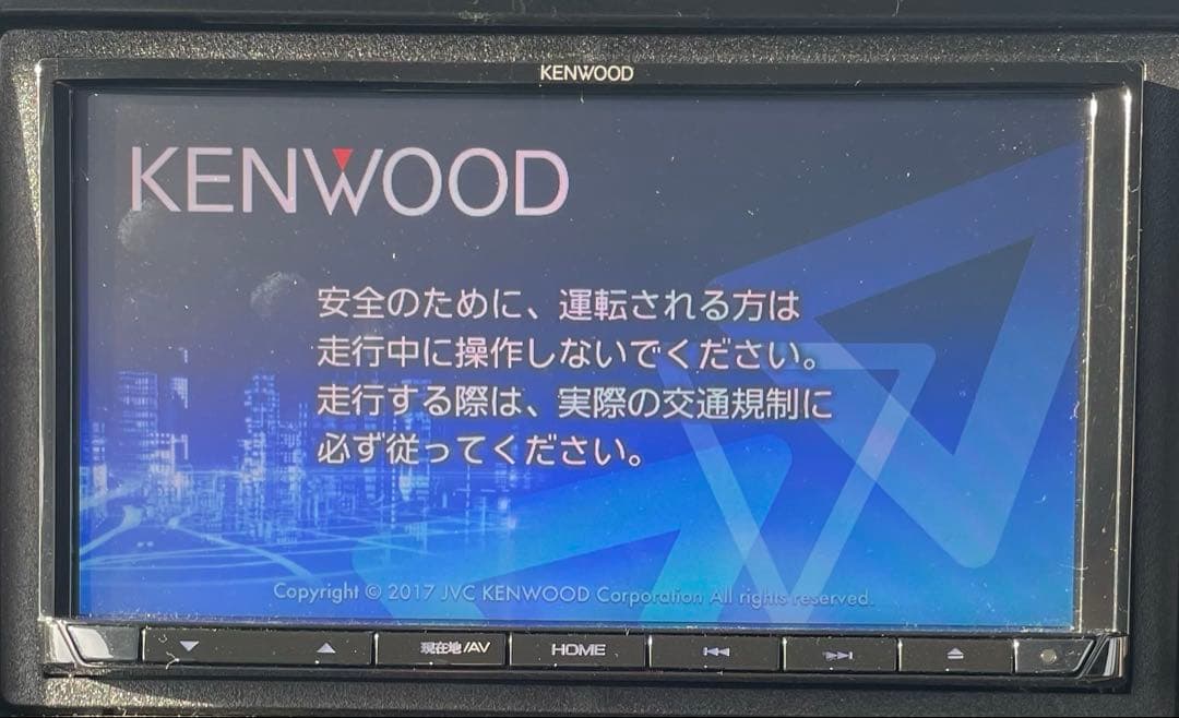 KENWOOD MDV-D504BT カーナビ2017年製 2016年地図データ