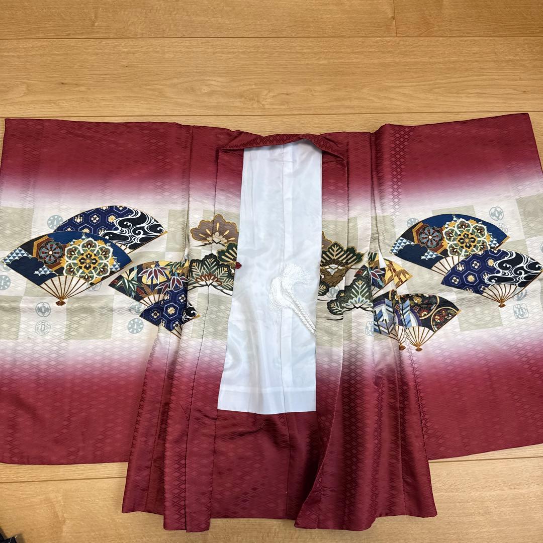 羽織袴 七五三 男の子 12点フルセット 着物 鷹市松 京越 5歳